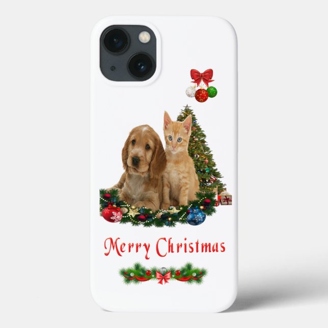 Puppy och kitten iPhone 13 fodral (Baksida)