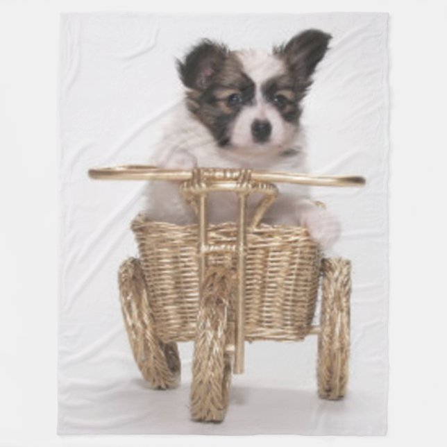 PUPPY på en ROLL Fleecefilt (Framsidan)