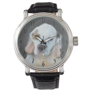 Puppy Painting (lummerfärgad) - Original Hund Art Armbandsur