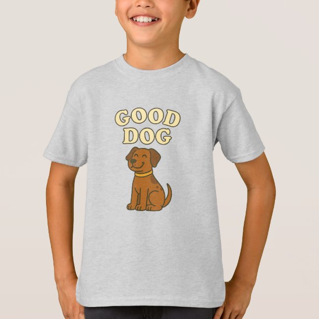 Puppy Pal Äventyr Tee - Kids’ Tecknad hund T-Shir (Framsida)