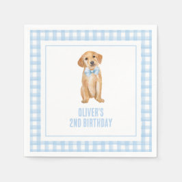 Puppy-palmfödelsedag Pappersservett