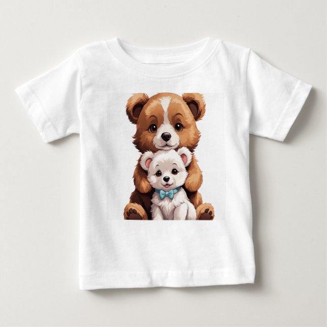 "Puppy Pals: Roligt Hund T-Shirt för barn" (Framsida)