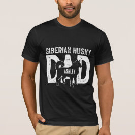 Puppy Pappa i siberian husky Hund T Shirt