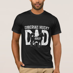 Puppy Pappa i siberian husky Hund T Shirt