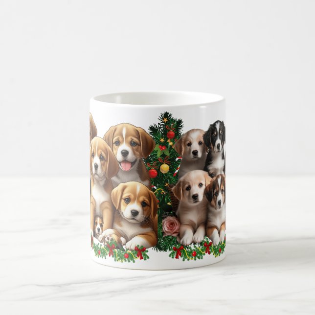Puppy Paradise: A Symphony of Cuteness Kaffemugg (Center)