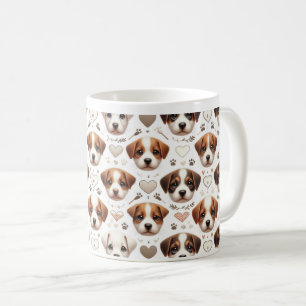 Puppy Paradise: Firande i Hund Cuteness Kaffemugg