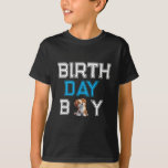 Puppy Party Birthday | Cute Kids Hund T Shirt<br><div class="desc">Grattis till din lilla speciella dag med den här vackra marionettskjortan från Party! Med ett lekfullt och sött hund för barn är det perfekt för alla hund att fira födelsedag. Som bekväm och stil,  skjortan får ditt barn att skaka vid party med tass-lite glädje!</div>