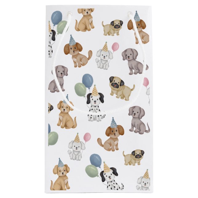 Puppy Party Birthday Gift Bag (Baksidan)