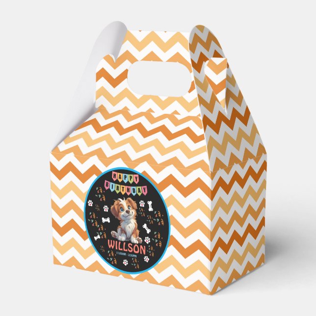 Puppy Party Birthday | Tema för Cute Kids Hund Presentaskar (Framsidan Sidan)