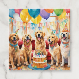 Puppy Party Gåvor Etiketter