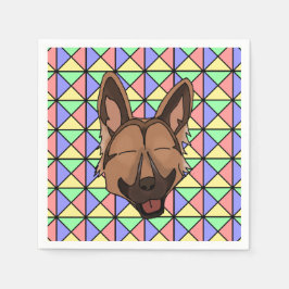 Puppy Party Napkins - Tyska shepherd Pappersservett