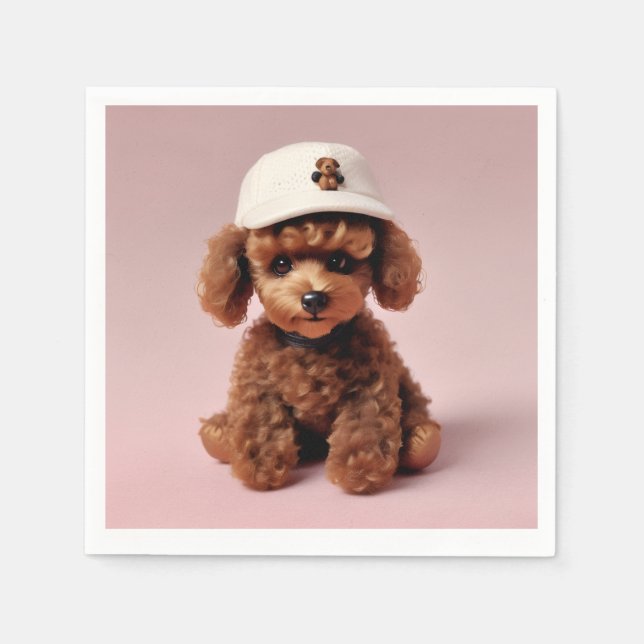 Puppy Party Pop” – Helium Balloon Pappersservett (Framsidan)