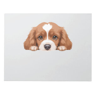 Puppy Peeking Cute Adsible Funny Animal Tecknad Anteckningsblock