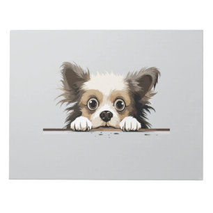 Puppy Peeking Cute Adsible Funny Animal Tecknad Anteckningsblock