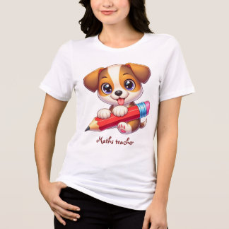 Puppy, penna, lärarpresent till anpassningsbar sub t shirt