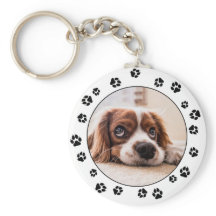 Puppy Photo Keychain