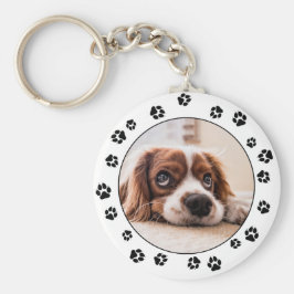 Puppy Photo Keychain Nyckelring