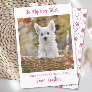 Puppy Photo Tack för Anpassningsbar av modern Pet Kort