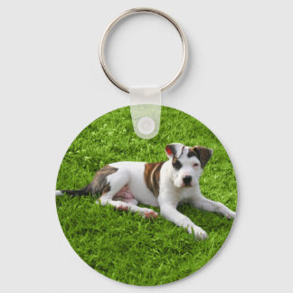 Puppy Pit Bull T-Bone Nyckelring
