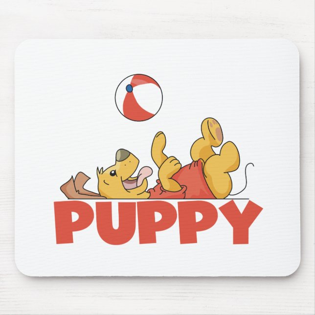 Puppy Plays TShirts och Gifts Musmatta (Framsidan)