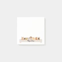 Puppy Post It Notes Cute Doggy, Anteckningsblock