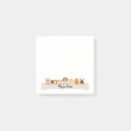 Puppy Post It Notes Cute Doggy, Anteckningsblock Post-it Block