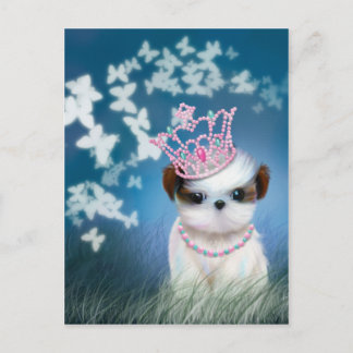 Puppy Princess Vykort
