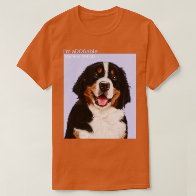 Puppy print Collection ImDOGable Bernese Mountai T Shirt (Design framsida)