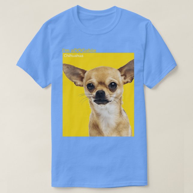 Puppy print Collection ImDOGable Chihuahua T Shirt (Design framsida)