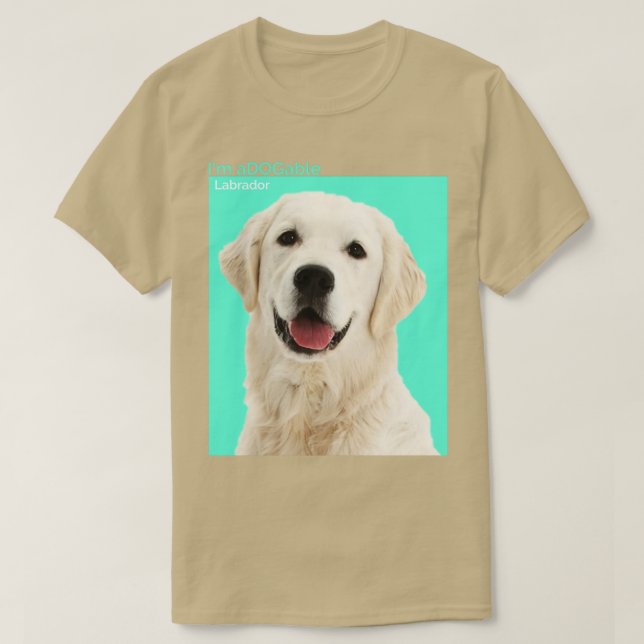 Puppy print Collection ImDOGable Labrador T Shirt (Design framsida)