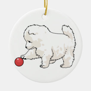 Puppy, provdocka julgransprydnad keramik