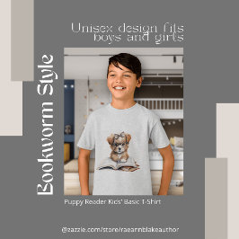 Puppy Reader Kids Basic T-Shirt