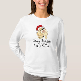 *~* Puppy Red Santa Hat God jul Tass avtryck T Shirt