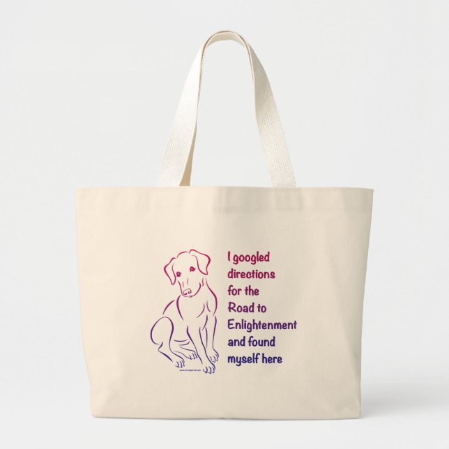 Puppy Road to Enlightenment Jumbo Tygkasse (Framsidan)