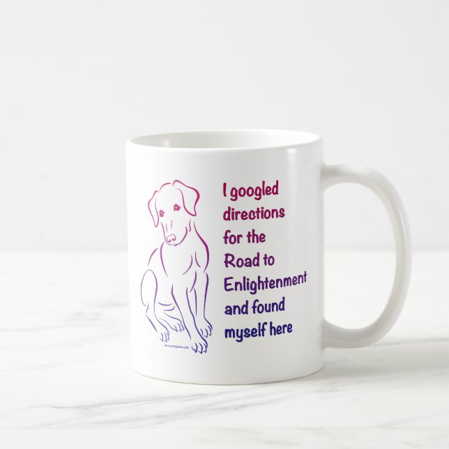 Puppy Road to Enlightenment Kaffemugg (Höger)