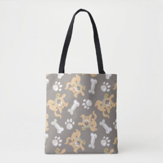 Puppy Scooby-Doo Bone & Paw Print Mönster Tygkasse