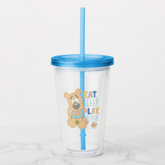 Puppy Scooby-Doo "Eat, Sömn, Spela upp, Upprepa" Take Away Mugg