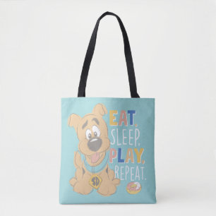 Puppy Scooby-Doo "Eat, Sömn, Spela upp, Upprepa" Tygkasse
