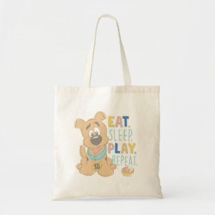 Puppy Scooby-Doo "Eat, Sömn, Spela upp, Upprepa" Tygkasse