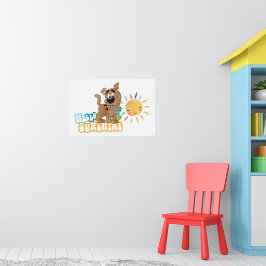 Puppy Scooby-Doo "Hej Sunshine" Poster
