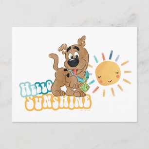 Puppy Scooby-Doo "Hej Sunshine" Vykort