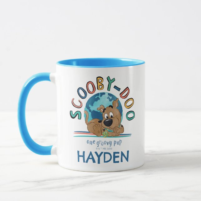 Puppy Scooby-Doo "One Groovy Valp" Mugg (Vänster)