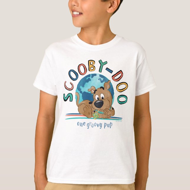 Puppy Scooby-Doo "One Groovy Valp" T Shirt (Framsida)