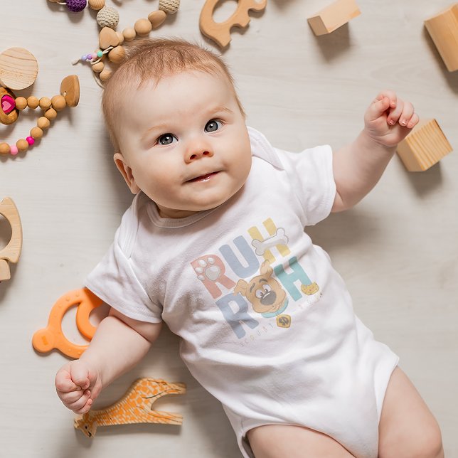 Puppy Scooby-Doo "Ruh Roh" T Shirt (Baby wearing bodysuit)