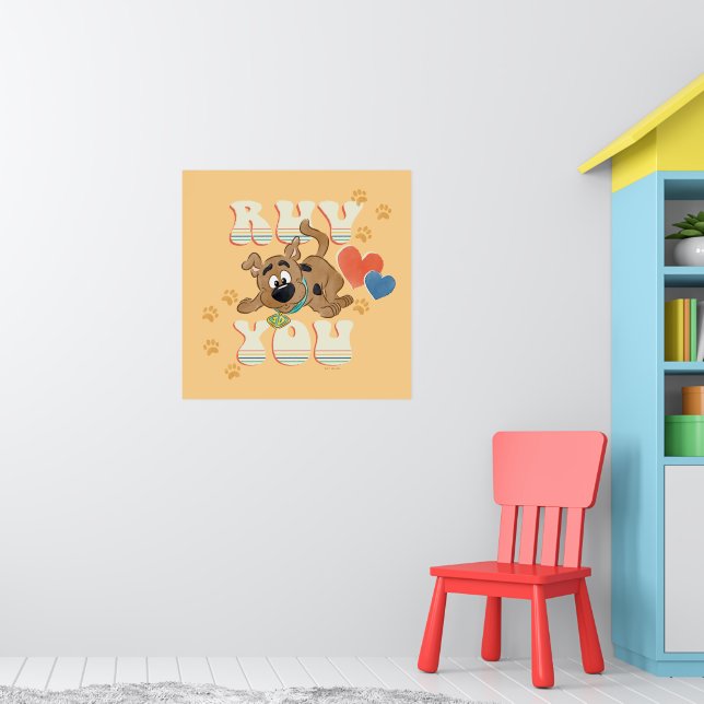 Puppy Scooby-Doo "Ruv You" Poster (Barnkammare 1)