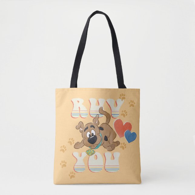 Puppy Scooby-Doo "Ruv You" Tygkasse (Framsida)