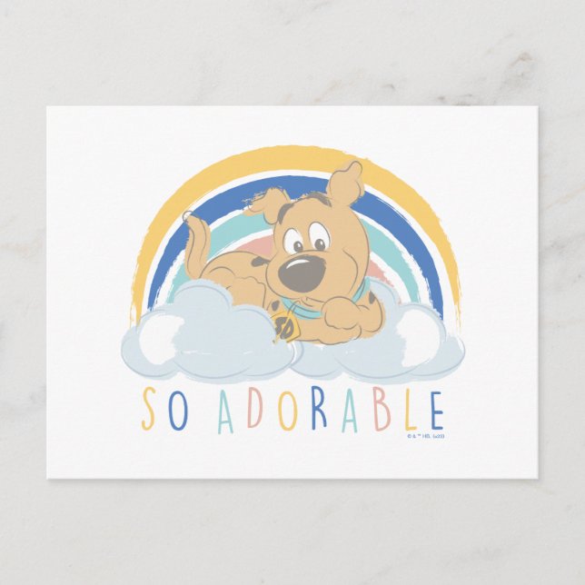 Puppy Scooby-Doo "So Adsible" Vykort (Framsida)