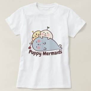 Puppy-Sjöjungfruar T Shirt