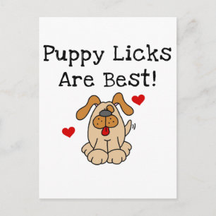 Puppy Slickar bästa skjortor och gåvor Vykort