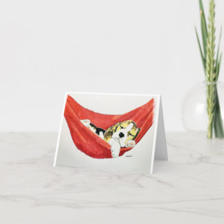 Puppy Slumber Notecard Tack Kort